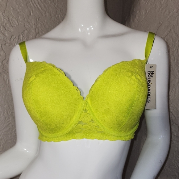 No Boundaries Green Full-Coverage Bra Intimates - Picture 1 of 4